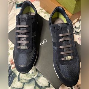 Navy Blue, Boss Brand Sneakers, Men’s Size 12